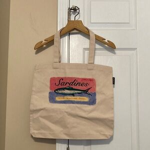 JCrew “Sardines” graphic print reusable everyday tote